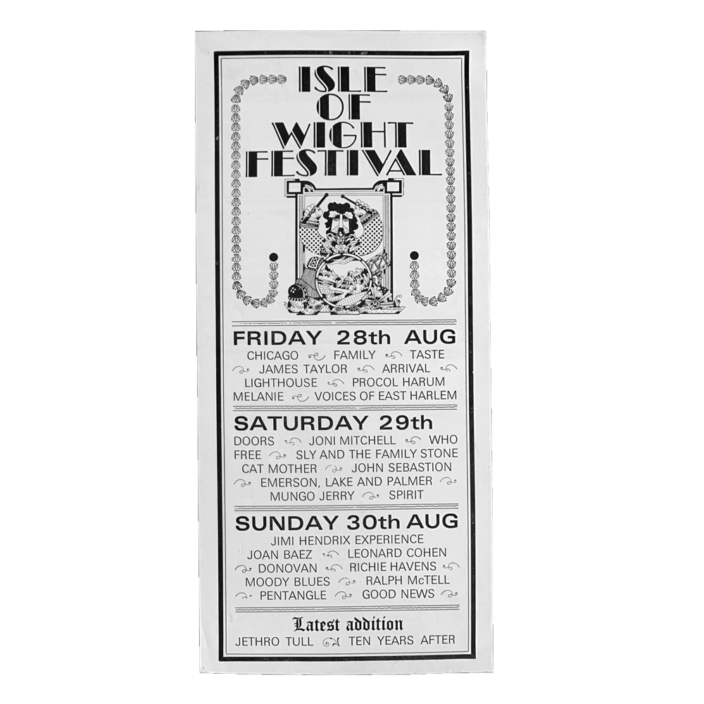 1970 Isle of Wight -- [Handbill]