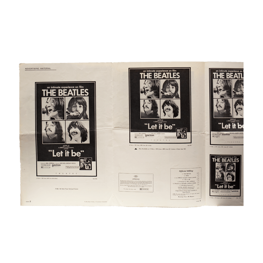 The Beatles -- Pressbook for Let it Be Film [Ephemera Other]