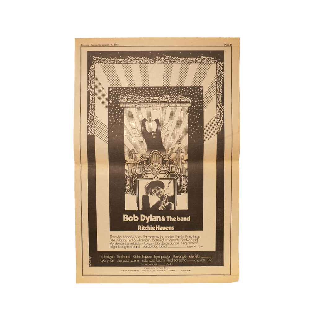 Isle of Wight -- Dylan Advert [Poster]