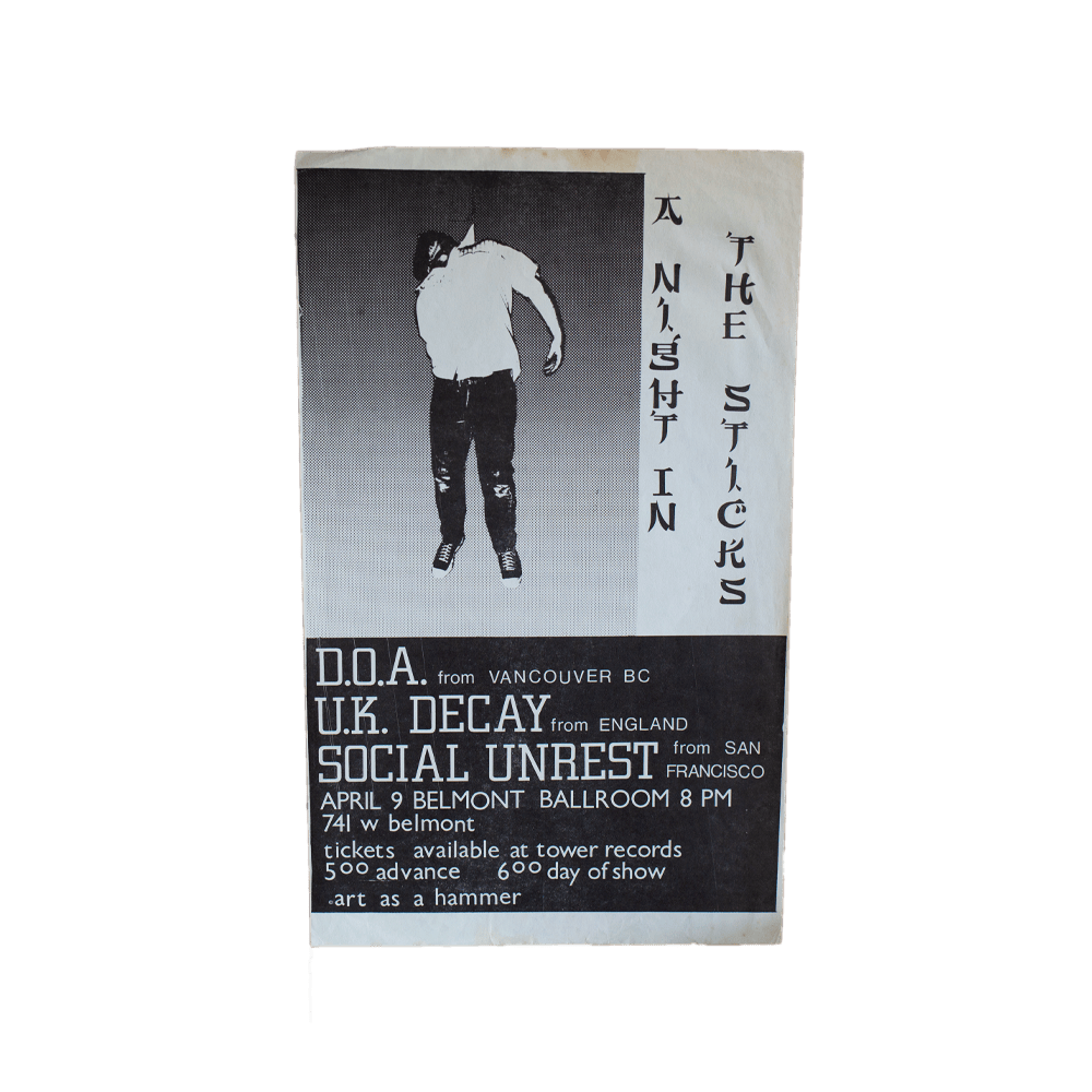 DOA -- Belmont Ballroom 1981 [Handbill]