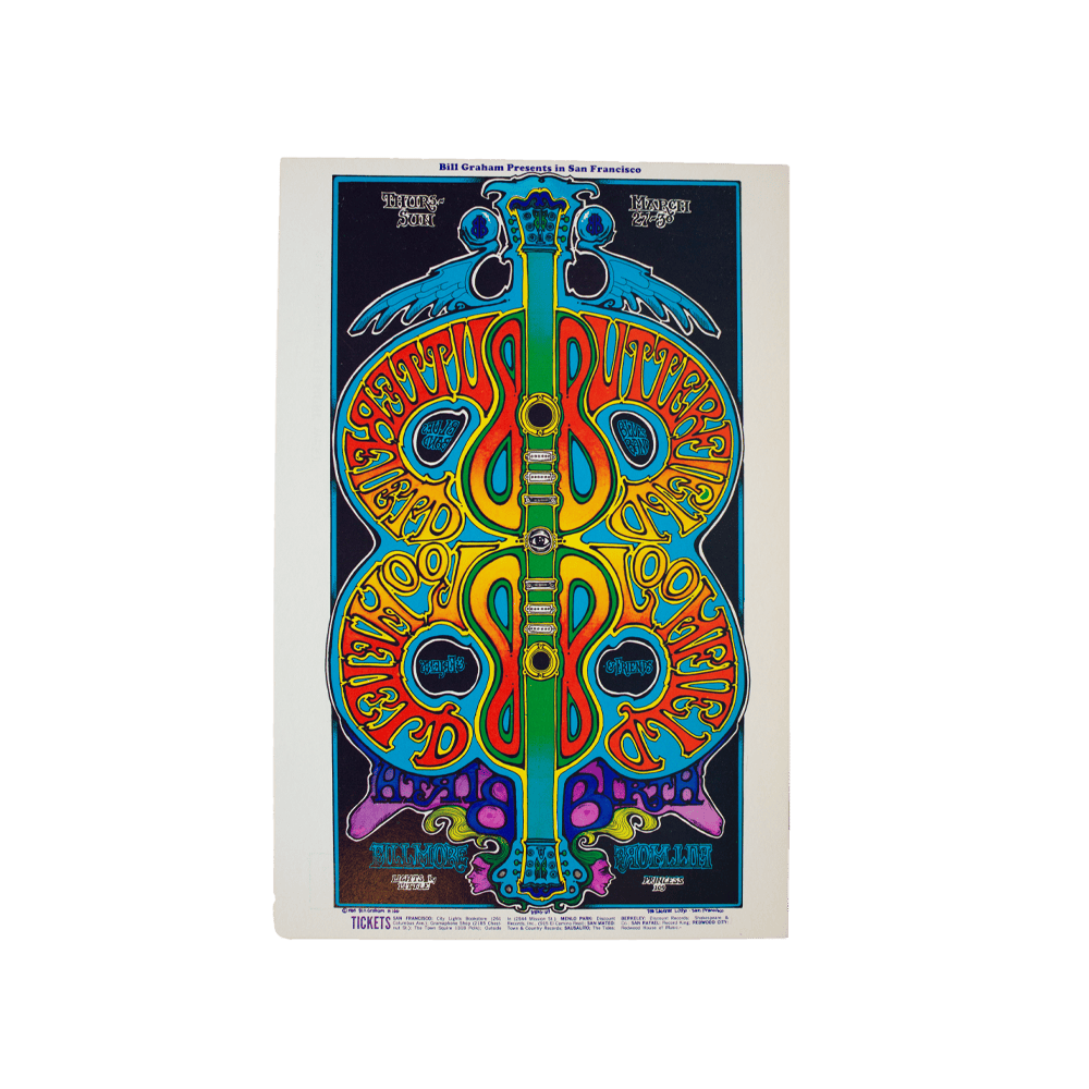 BUTTERFIELD BLUES BAND POSTCARD