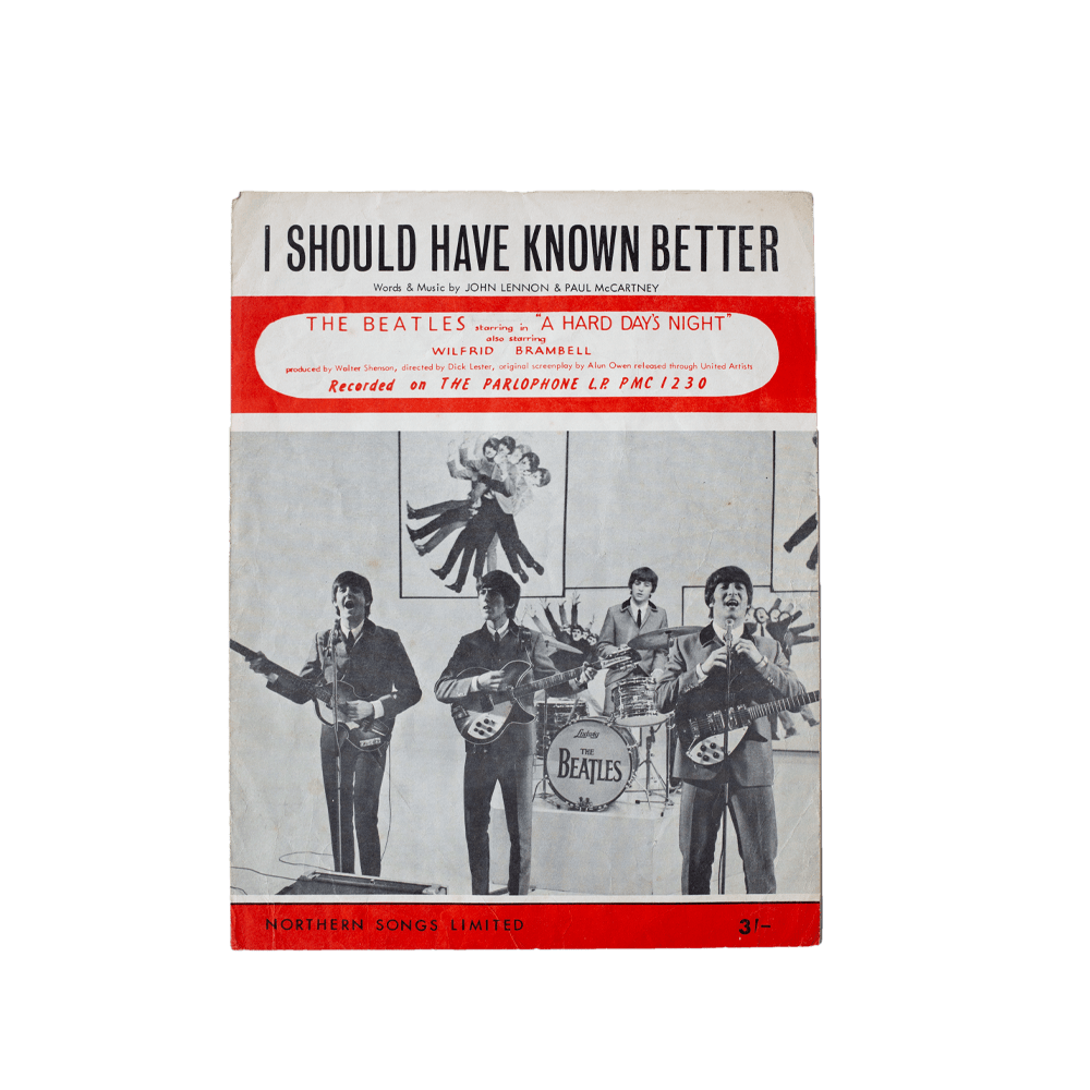 The Beatles -- I Should Have Known Better [Sheet Music]