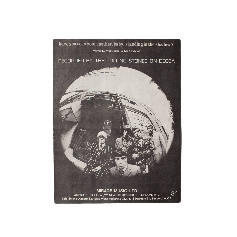 The Rolling Stones -- Have You Seen Your Mother Lately [Sheet Music]