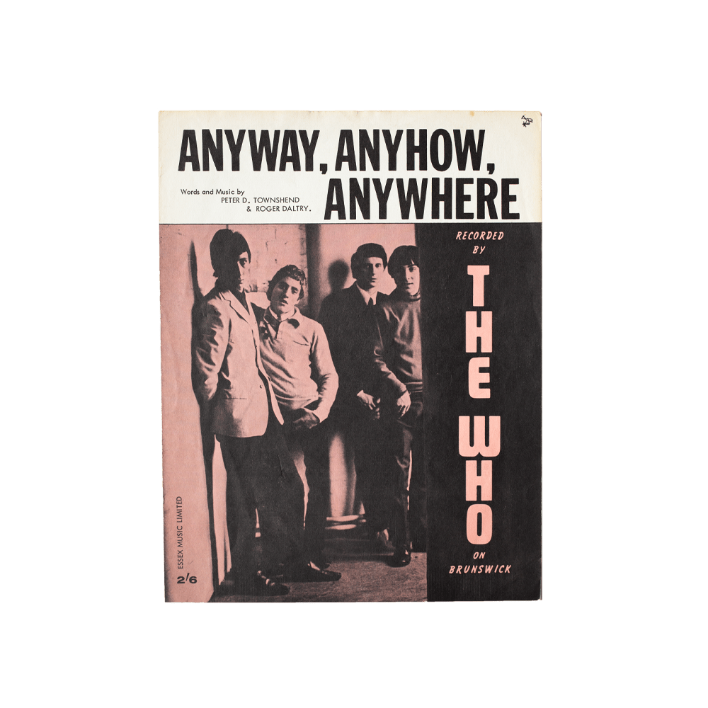 The WHO -- Anyway, Anyhow, Anywhere [Sheet Music ]