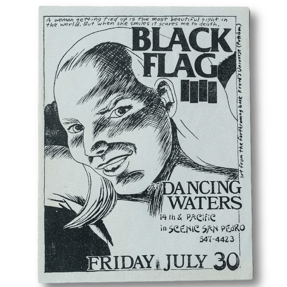Black Flag -- Dancing Waters 1982 [Handbill]