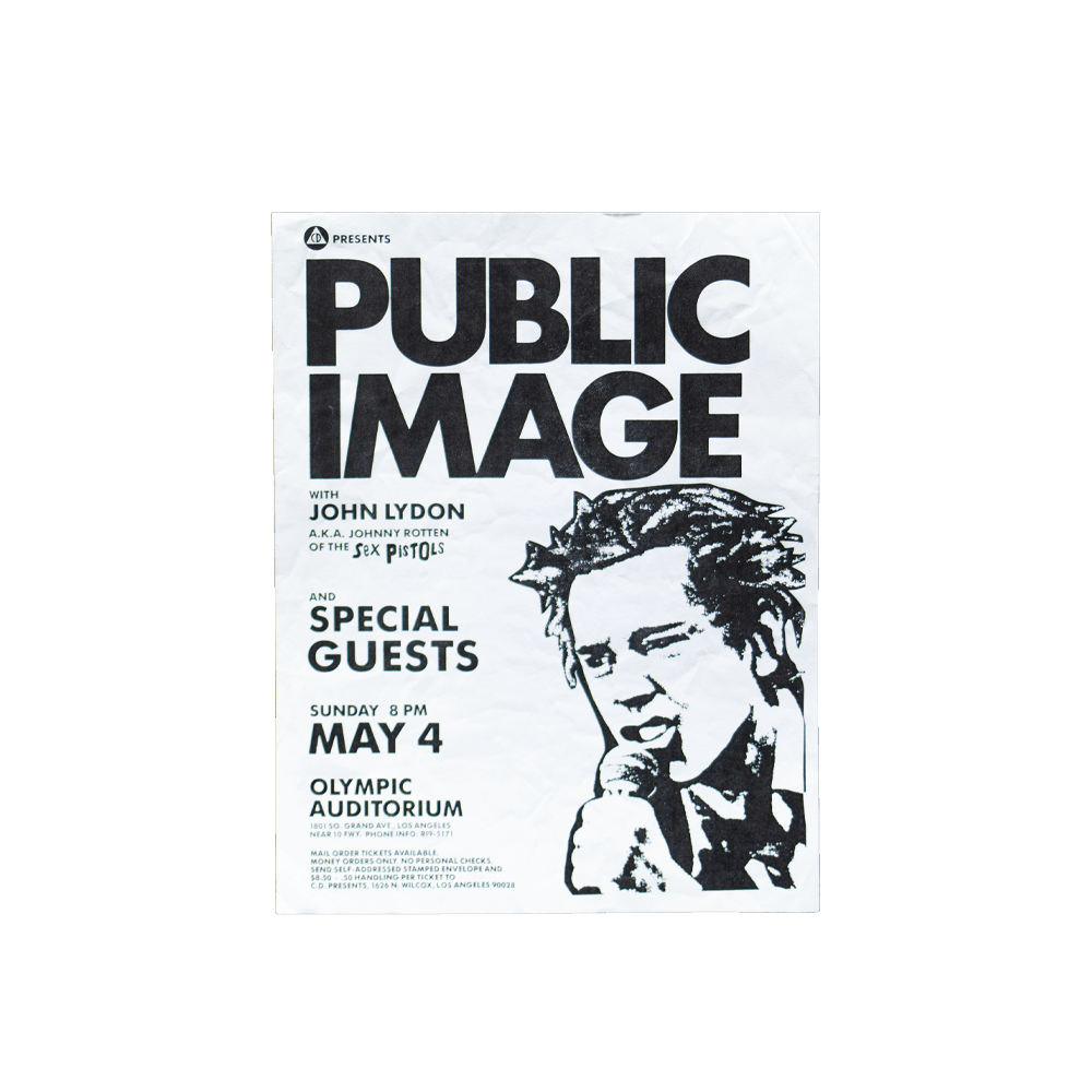 Public Image -- 1980 [Handbill]