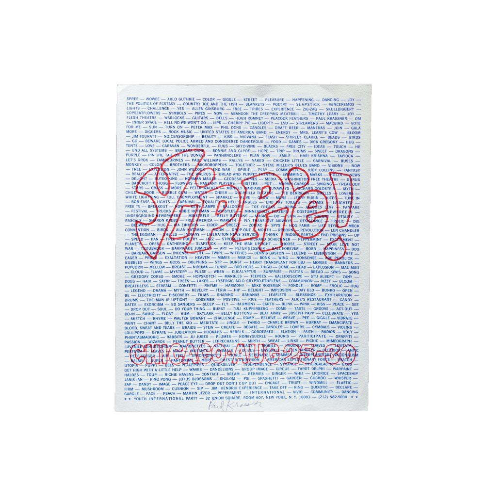 Yippie! -- 1968 Festival of Life [Handbill]