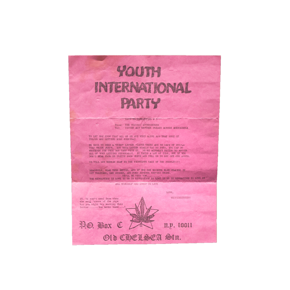 Yippie! Communique -- 1968 [Handbill]