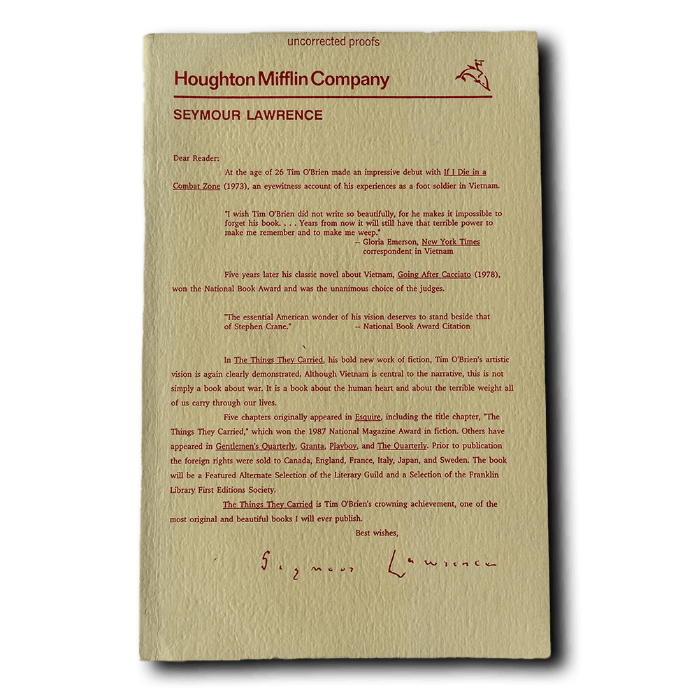 O'Brien, Tim -- The Things They Carried [Book]