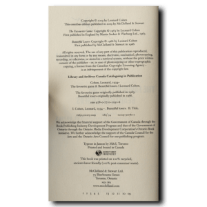 Cohen, Leonard -- Omnibus [Book]