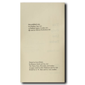 Fleming, Ian -- You Only LiveTwice [Book]