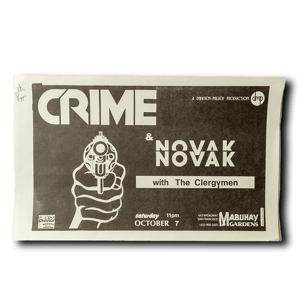 CRIME -- 1978 [Handbill]