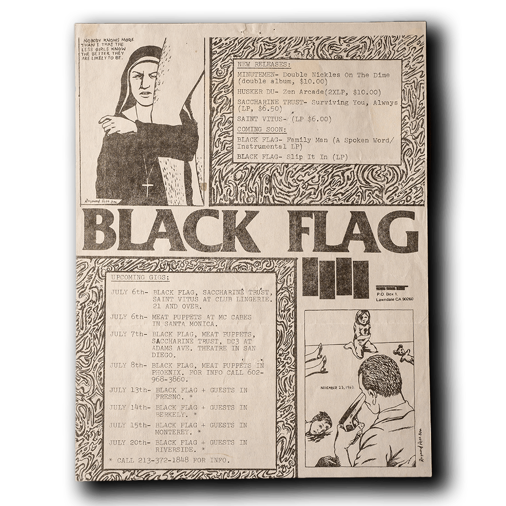 Black Flag -- Concert Dates 1982 [Mail Out]