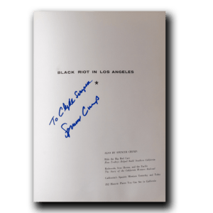 Crump -- Black Riot In Los Angeles [Book]