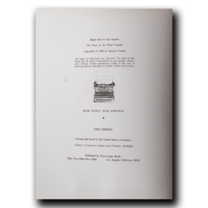 Crump -- Black Riot In Los Angeles [Book]