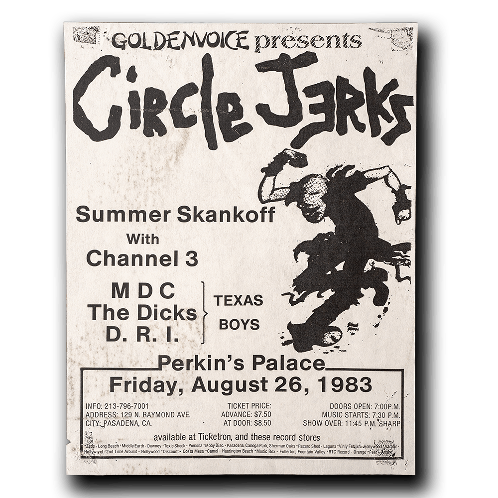 Circle Jerks -- Summer Skankoff 1983 [Handbill]