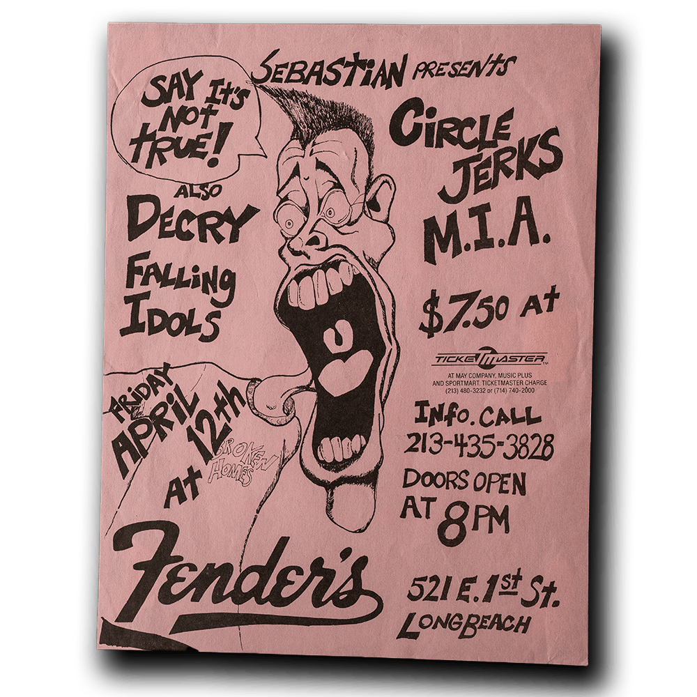 Circle Jerks -- 1985 Concert [Handbill]