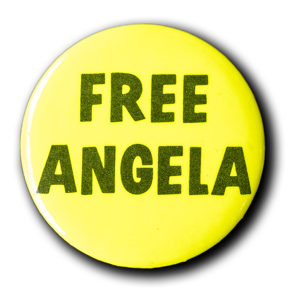 Angela Davis -- Free Angela Davis [Pinback]