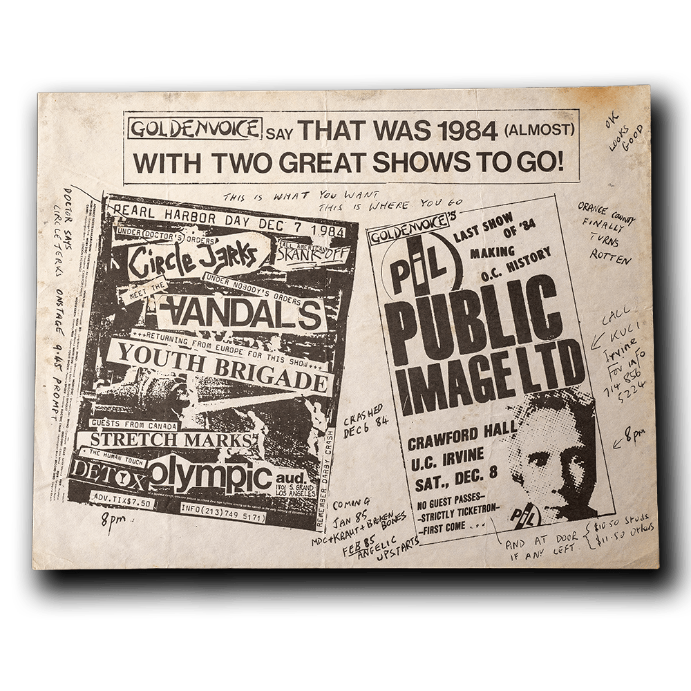 Goldenvoice -- 1984 [Handbill]