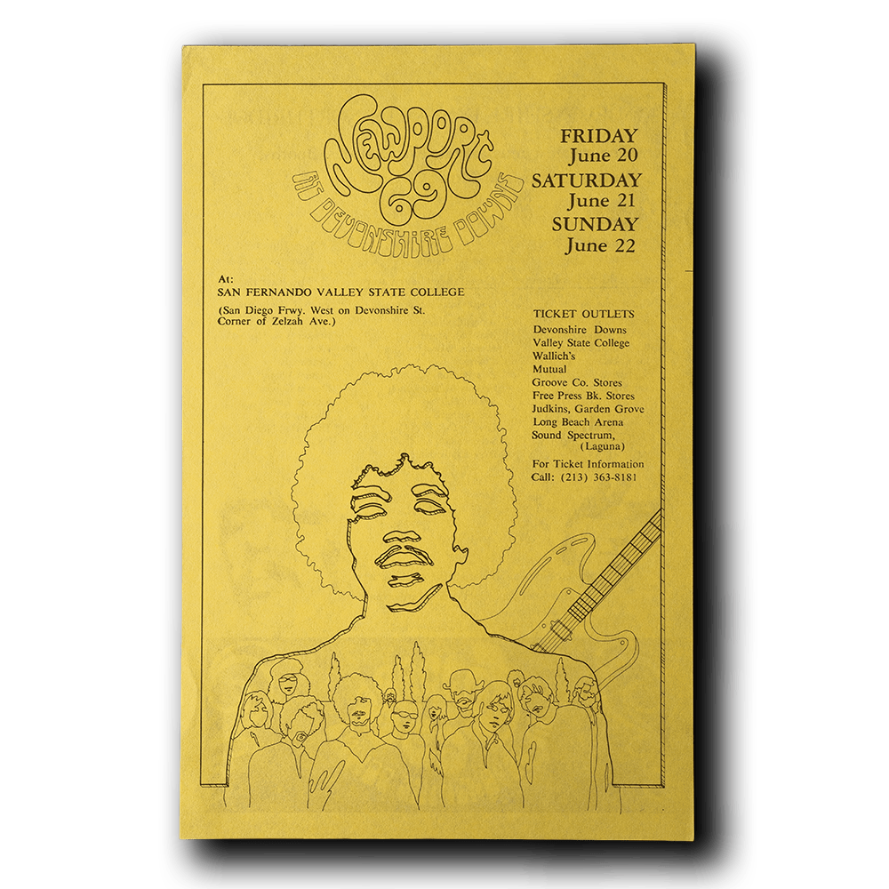 Hendrix, Jimi -- 1969 Newport Festival [Handbill]