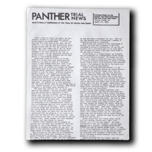Black Panther -- Trial News 1971 [Miscellaneous Ephemera]
