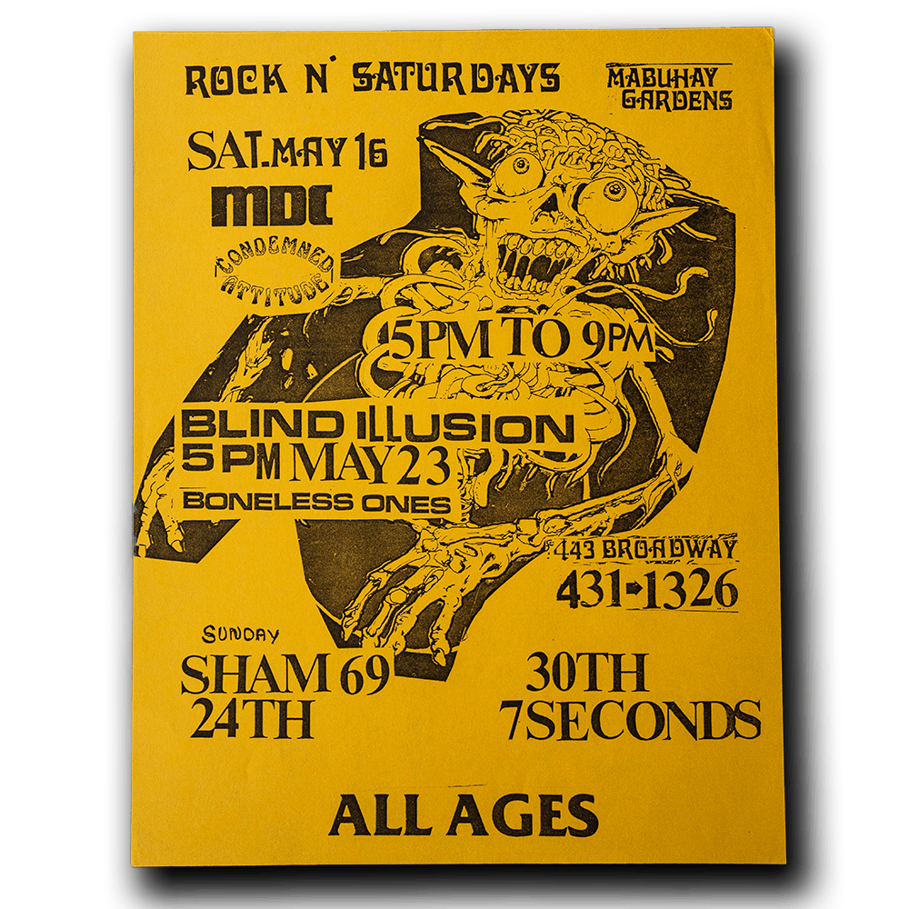 MDC -- Mabuhay Gardens [Handbill]