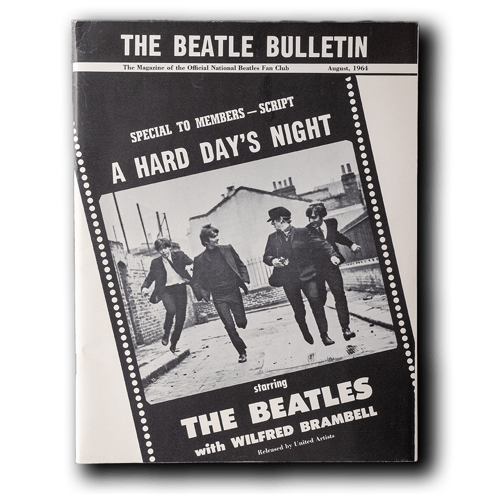 The Beatles Fan Club Bulletin -- A Hard Day’s Night script [Ephemera Other]