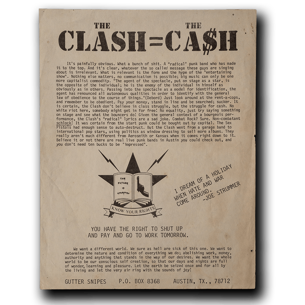 Clash, The -- [Handbill]