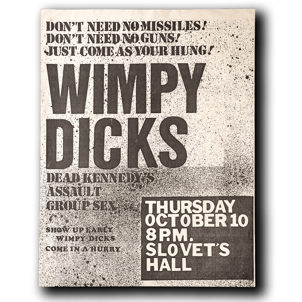 Wimpy Dicks -- 1985 [Handbill]
