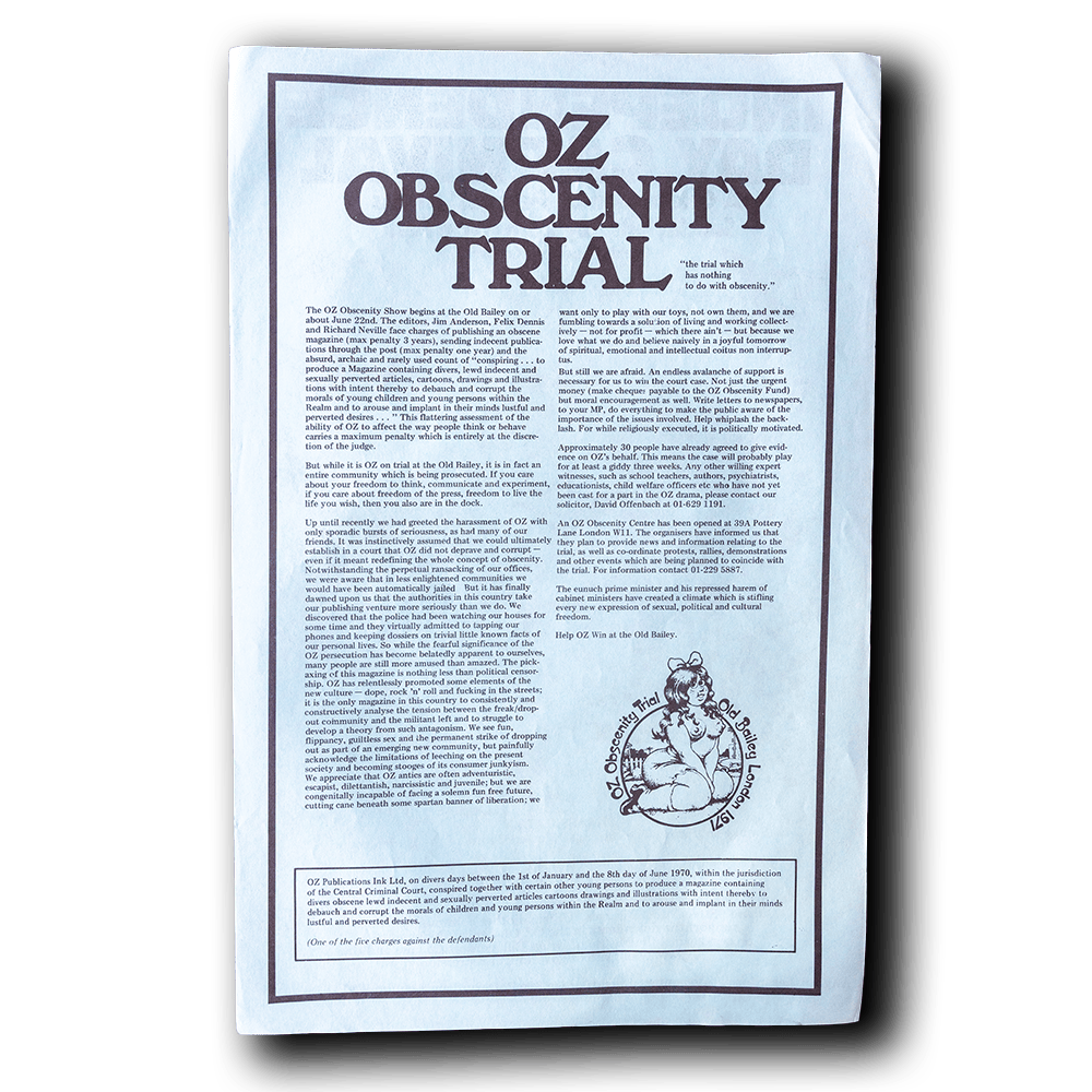 Independence Day Carnival/Oz Obscenity Trial -- 1971 [Poster]