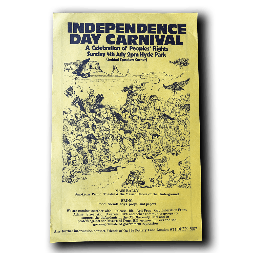 Indpendence Day Carnival / Oz Obscenity Trial -- 1971 [Poster]
