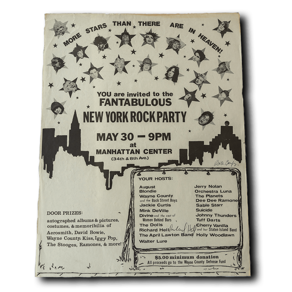 New York Rock Party -- May 30, 1976 [Poster]