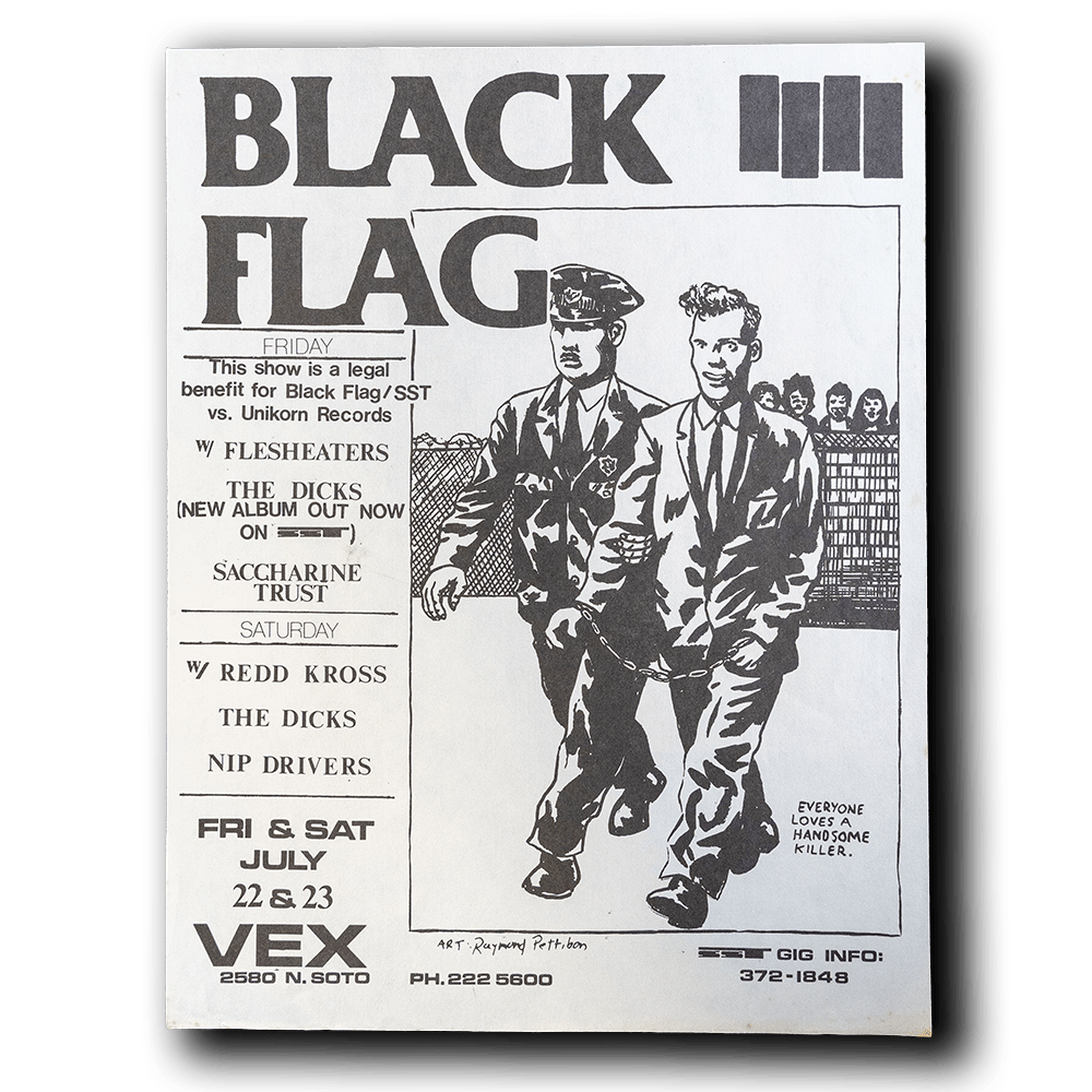 Black Flag -- Vex 1983 [Handbill]
