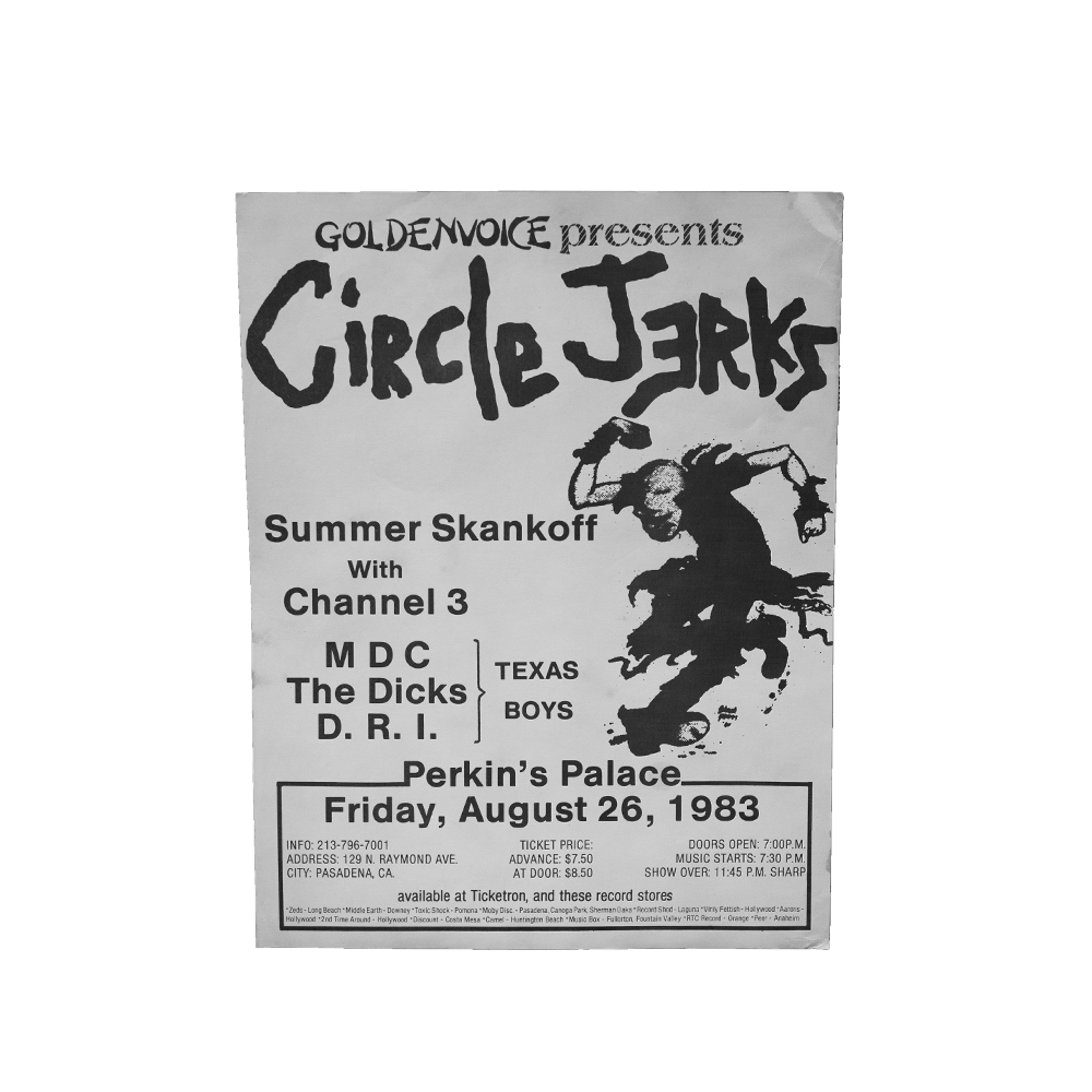 Circle Jerks -- Summer Skankoff 1983 [Handbill]