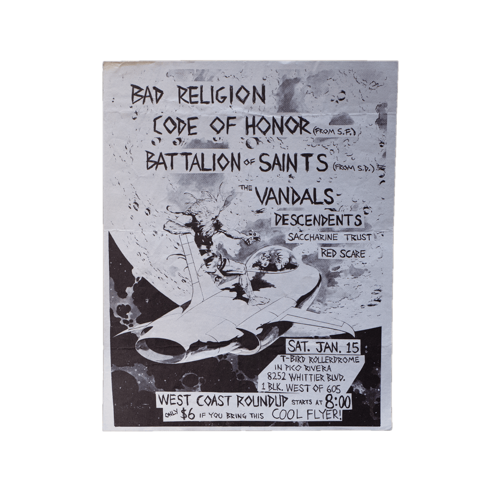 Bad Religion -- T-Bird Rollerdrome [Handbill]