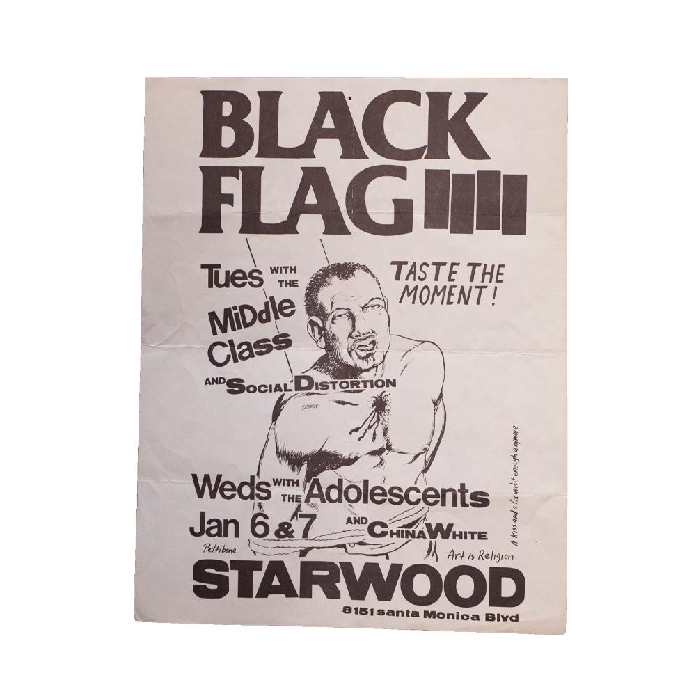 Black Flag -- 1981 Starwood [Handbill]