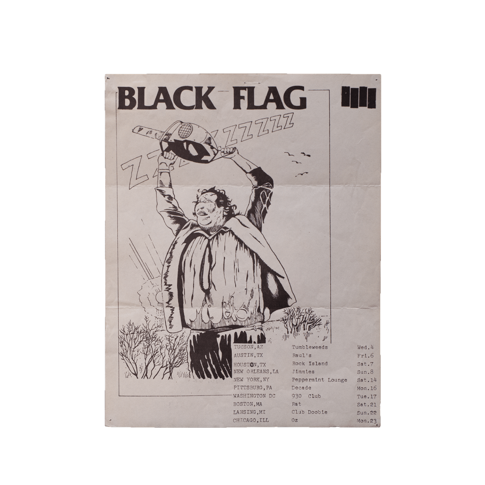 Black Flag -- 1981 Tour Dates [Miscellaneous Ephemera]