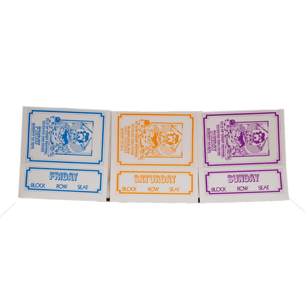 Isle of Wight -- Unused Festival Tickets [Ephemera]