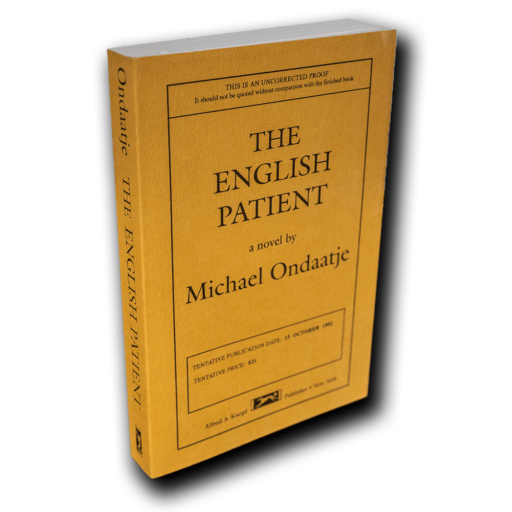 Ondaatje, Michael -- The English Patient Proof [Book]
