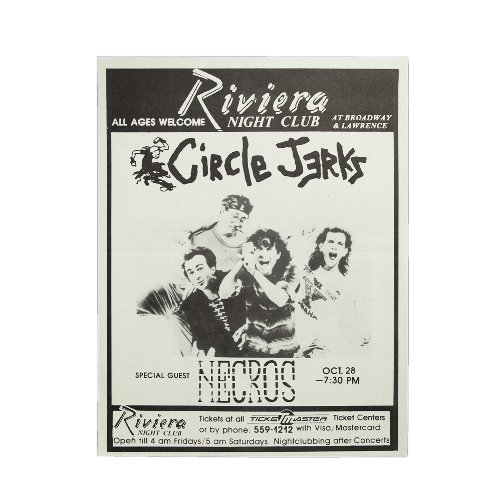Circle Jerks - Rivera Night Club [Handbill]