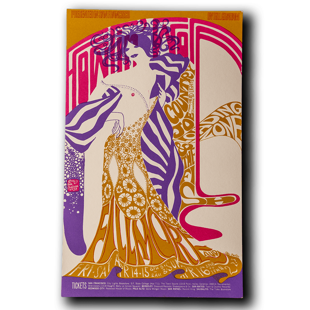 Country Joe --Fillmore, April 1967 [Postcard]