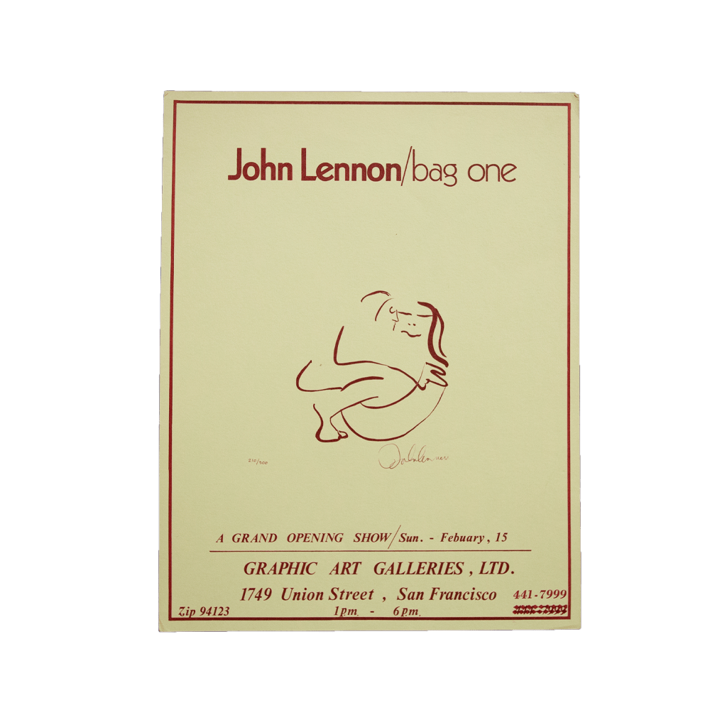 Lennon, John -- Bag One Show San Francisco [Other Ephemera]]
