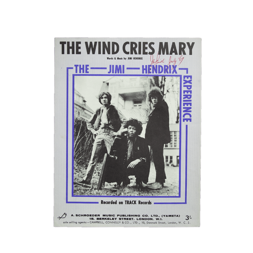 Jimi Hendrix -- The Wind Cries Mary [Sheet Music]