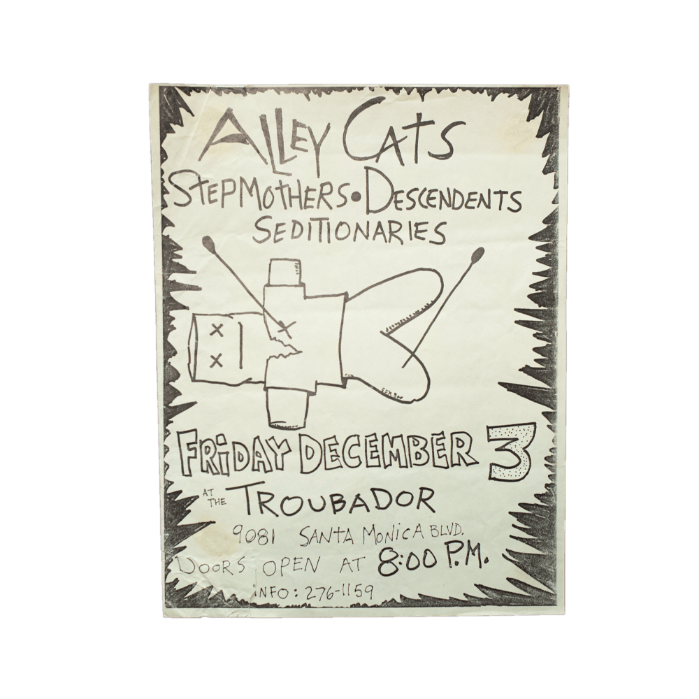 Alley Cats -- Troubadour [Handbill]