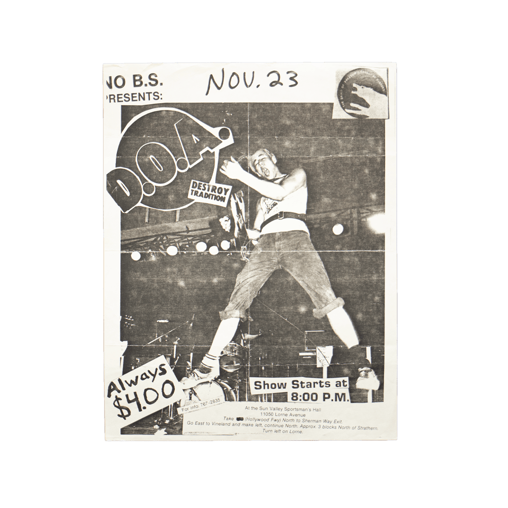 DOA -- Sun Valley Sportsman Hall [Handbill]