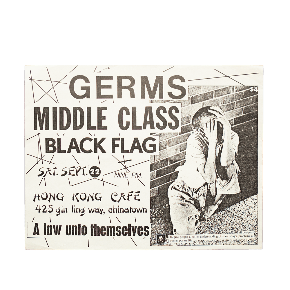 Germs -- Hong Kong Cafe [Handbill]