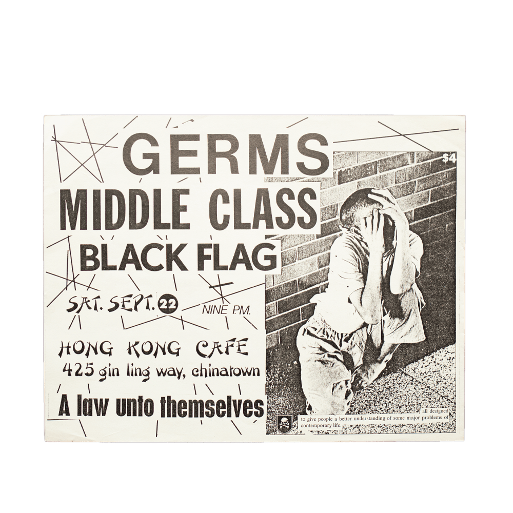 Germs -- Hong Kong Cafe [Handbill]
