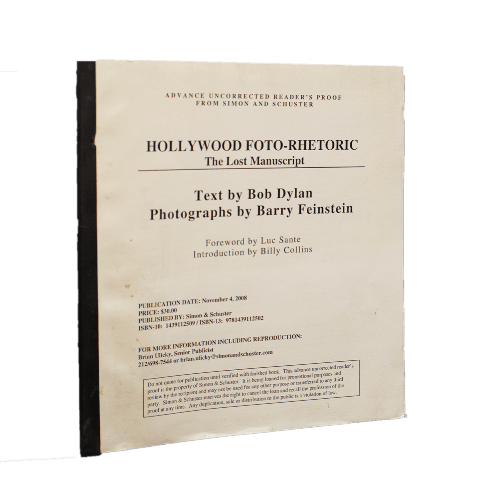 Dylan, Bob -- Hollywood Foto-Rhetoric [Book]