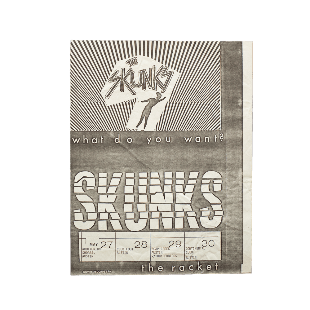 The Skunks -- Continental Club [Handbill]