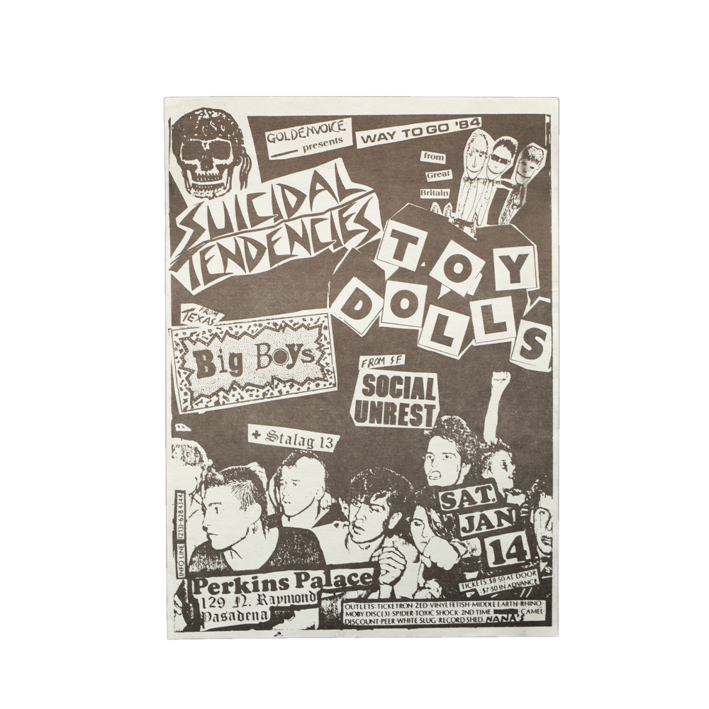 Suicidal Tendencies - Perkins Palace [Handbill]